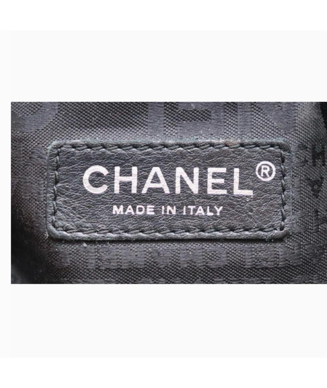 CHANEL Черная кожаная сумка тоут, фото 6