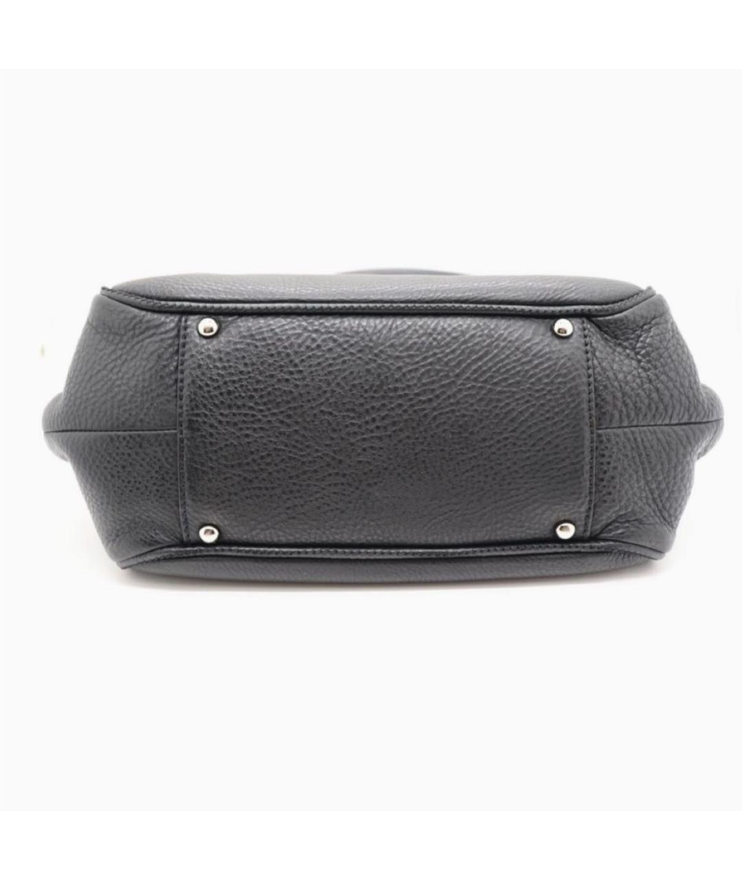 CHANEL Черная кожаная сумка тоут, фото 5