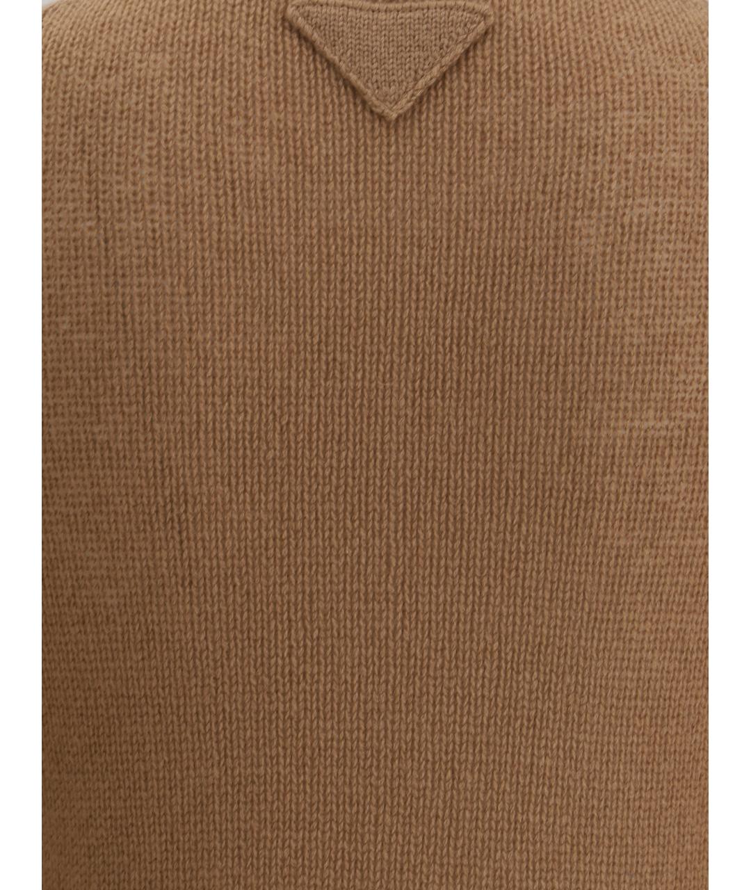 PRADA Бежевый кашемировый джемпер / свитер, фото 3