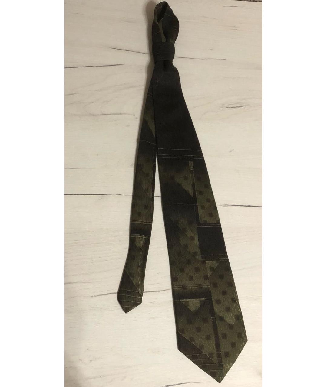 GIVENCHY Хаки шелковый галстук, фото 5