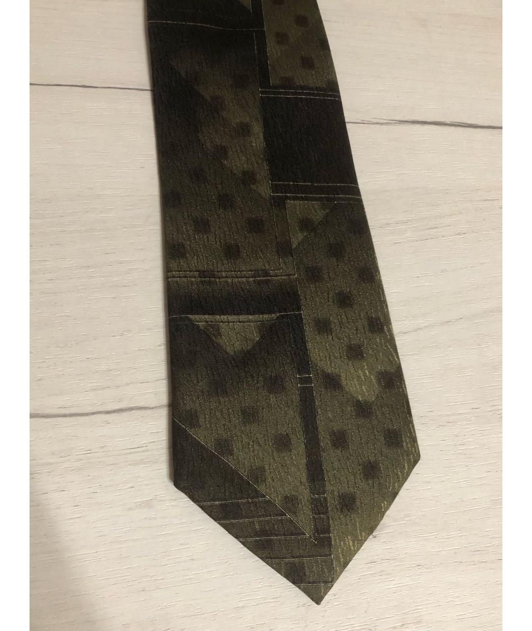 GIVENCHY Хаки шелковый галстук, фото 4