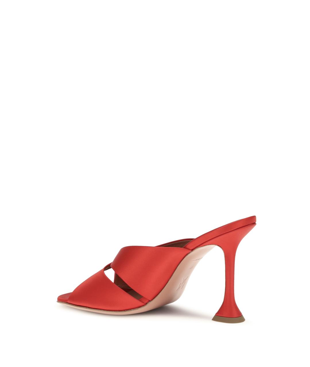 Amina Muaddi Красные мюли, фото 3