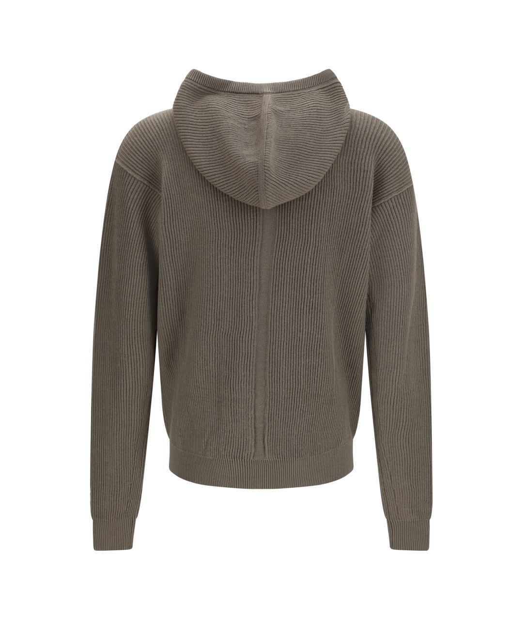 RICK OWENS Серый шерстяной джемпер / свитер, фото 2