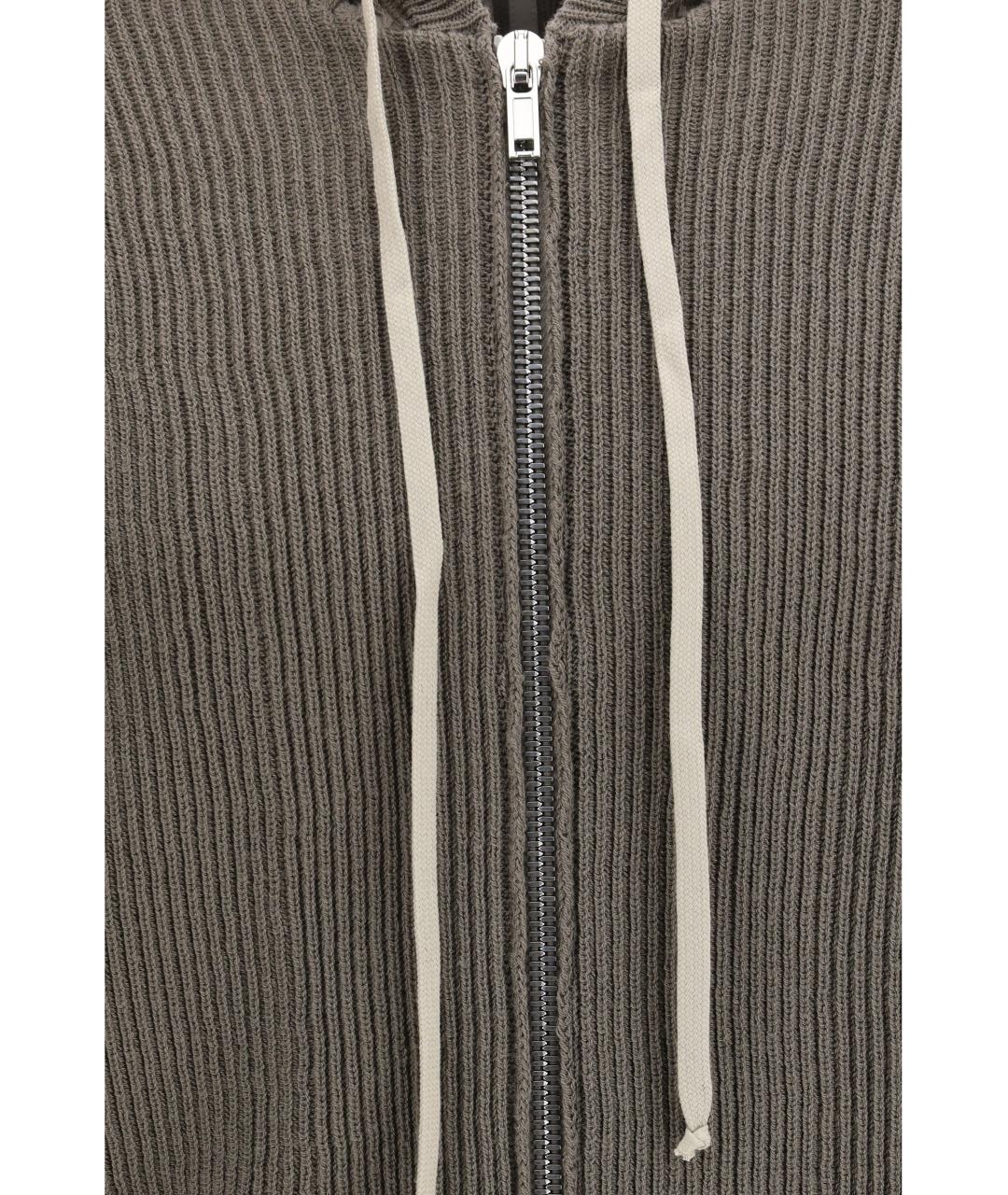 RICK OWENS Серый шерстяной джемпер / свитер, фото 3