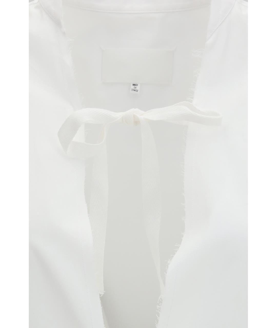 MAISON MARGIELA Белое хлопковое повседневное платье, фото 3