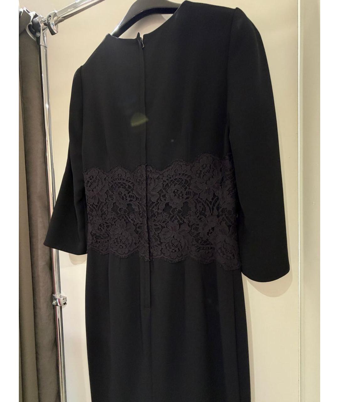 DOLCE&GABBANA Черное вискозное платье, фото 5