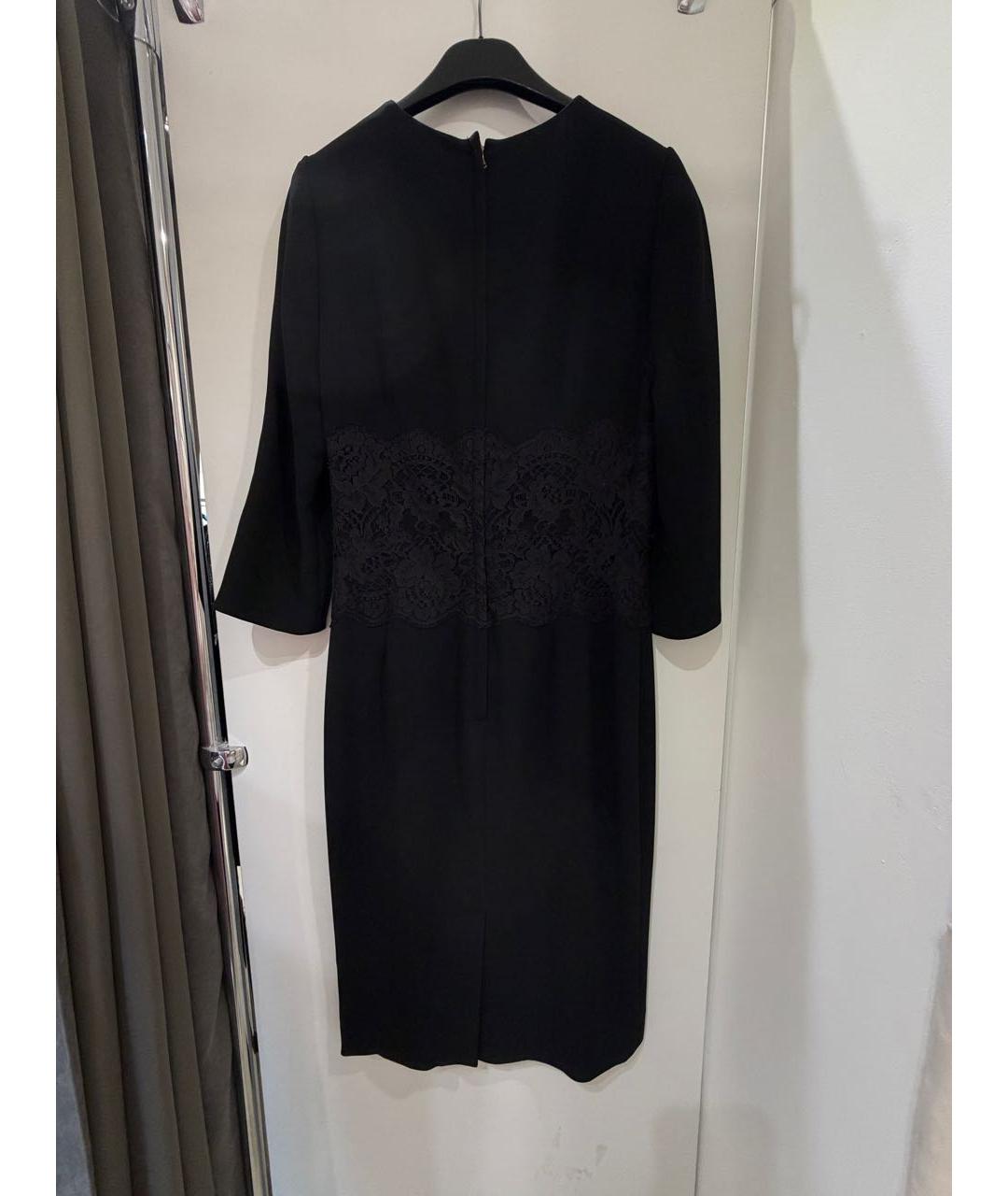 DOLCE&GABBANA Черное вискозное платье, фото 2