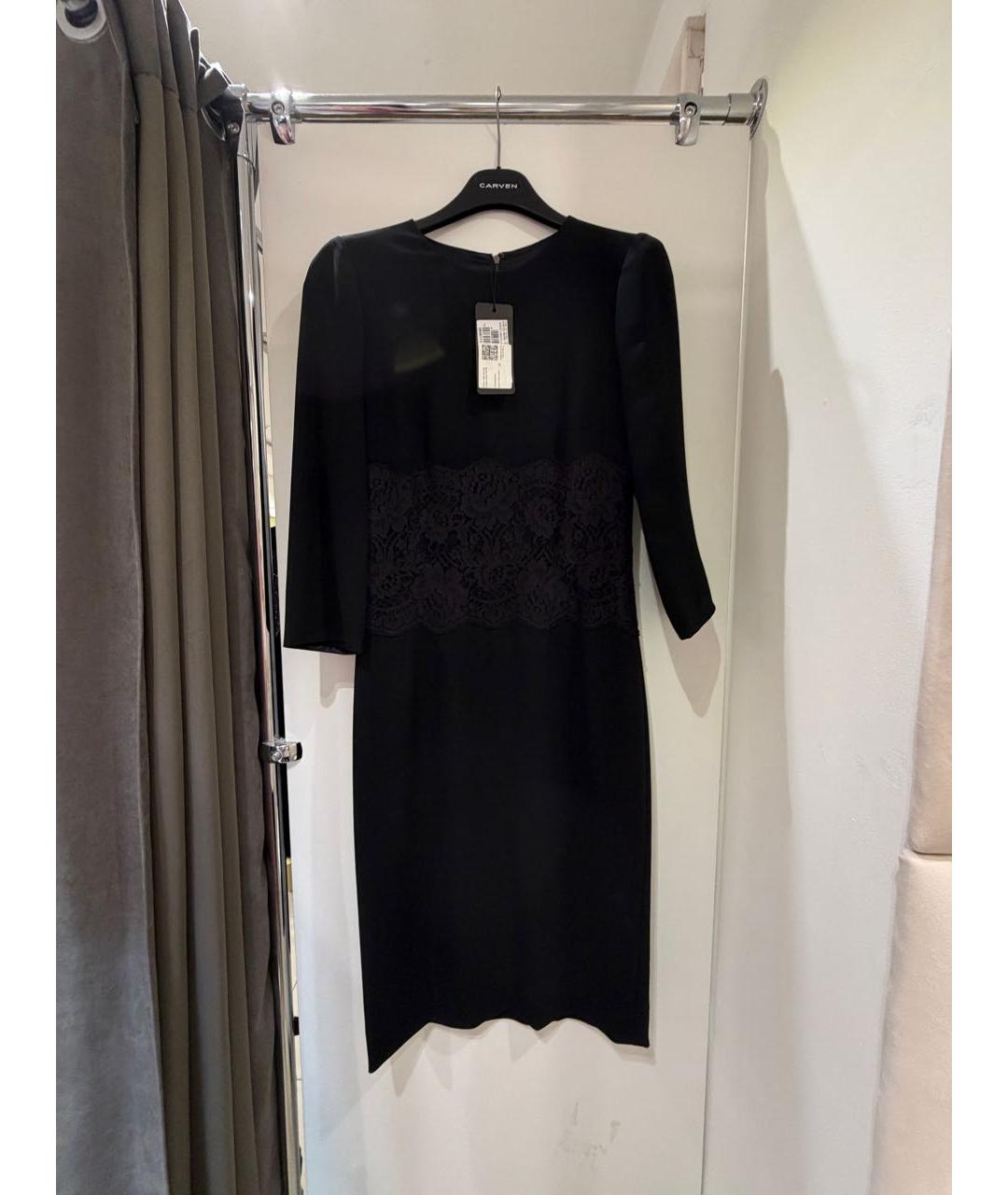 DOLCE&GABBANA Черное вискозное платье, фото 3