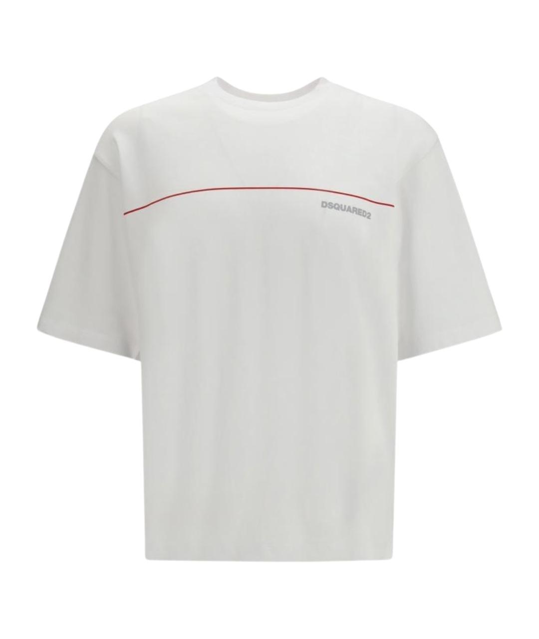 DSQUARED2 Белая хлопковая футболка, фото 1