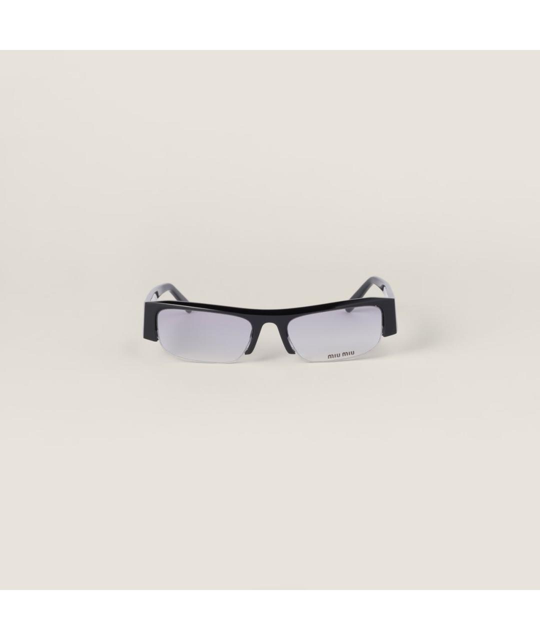 MIU MIU Черные пластиковые солнцезащитные очки, фото 6