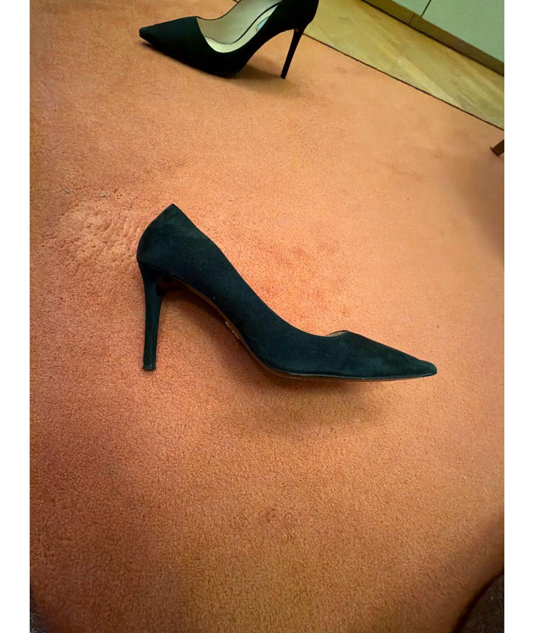 PRADA Зеленые замшевые туфли, фото 6