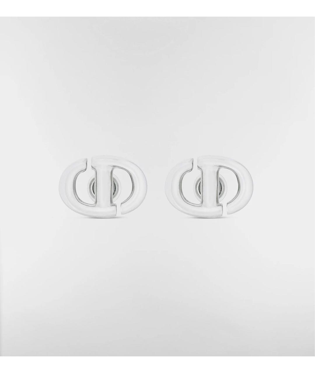 CHRISTIAN DIOR Серебряные металлические серьги, фото 7