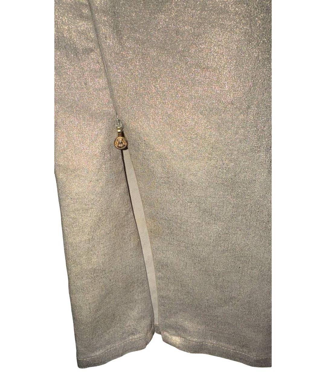 VERSACE JEANS COUTURE Золотое хлопко-эластановое коктейльное платье, фото 4