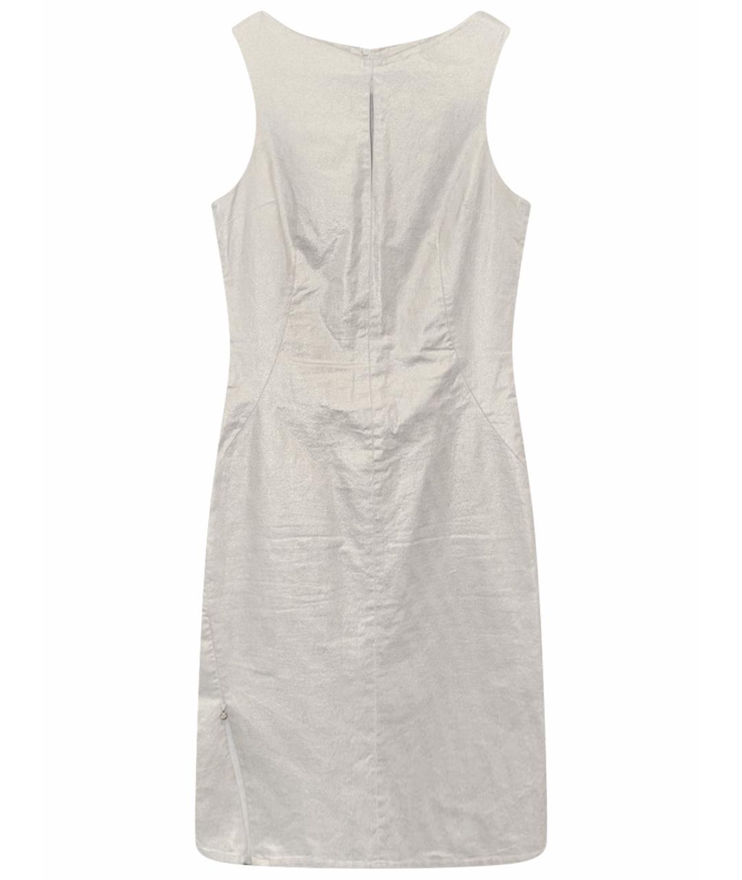 VERSACE JEANS COUTURE Золотое хлопко-эластановое коктейльное платье, фото 1