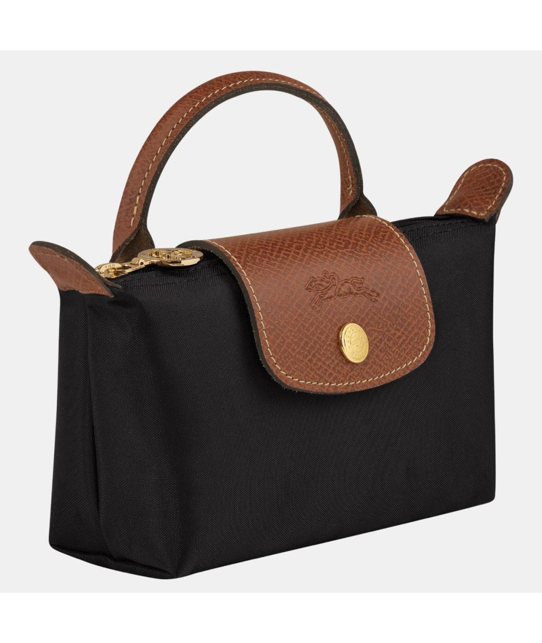 LONGCHAMP Черная тканевая сумка через плечо, фото 3