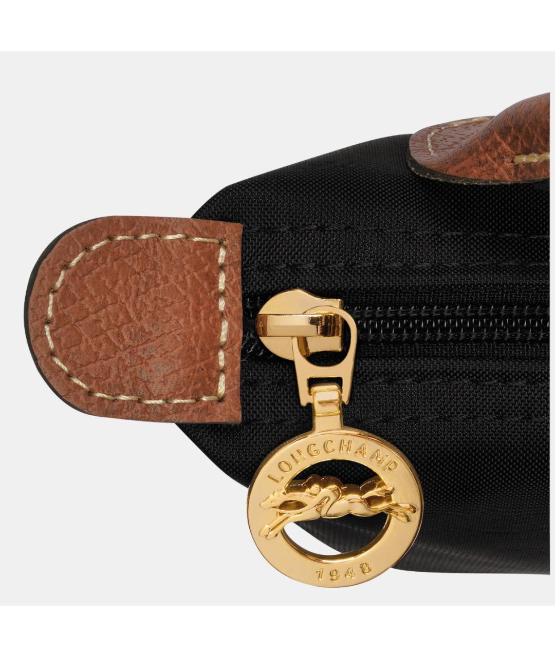 LONGCHAMP Черная тканевая сумка через плечо, фото 6