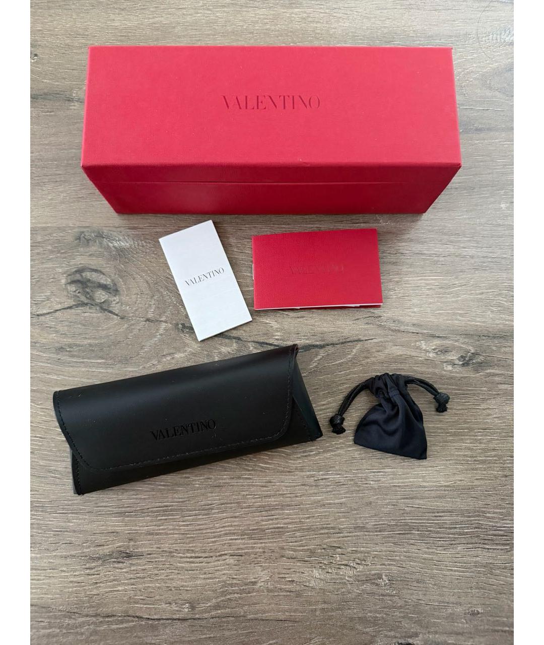 VALENTINO Золотые металлические солнцезащитные очки, фото 5