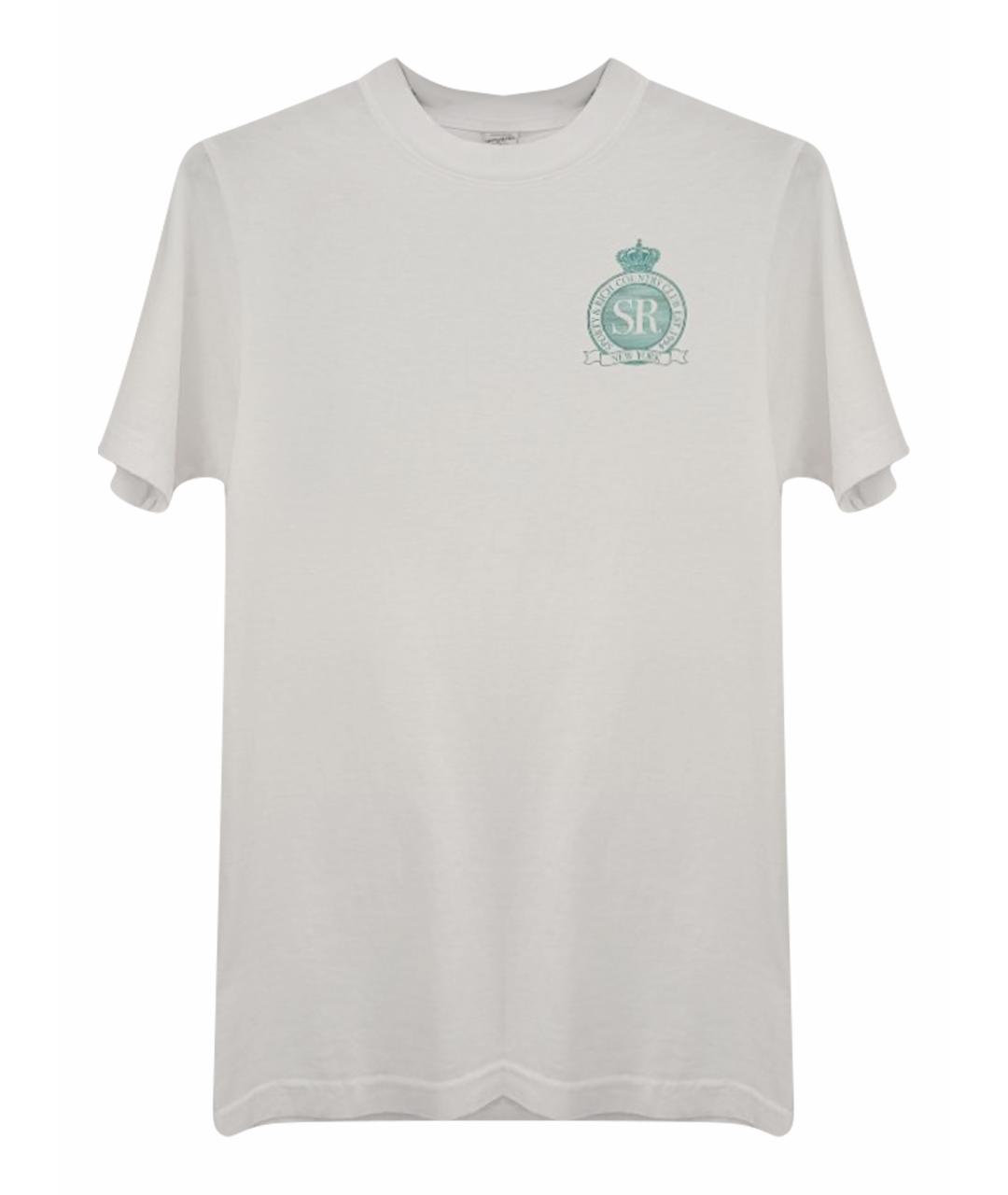 SPORTY AND RICH Белая хлопковая футболка, фото 1