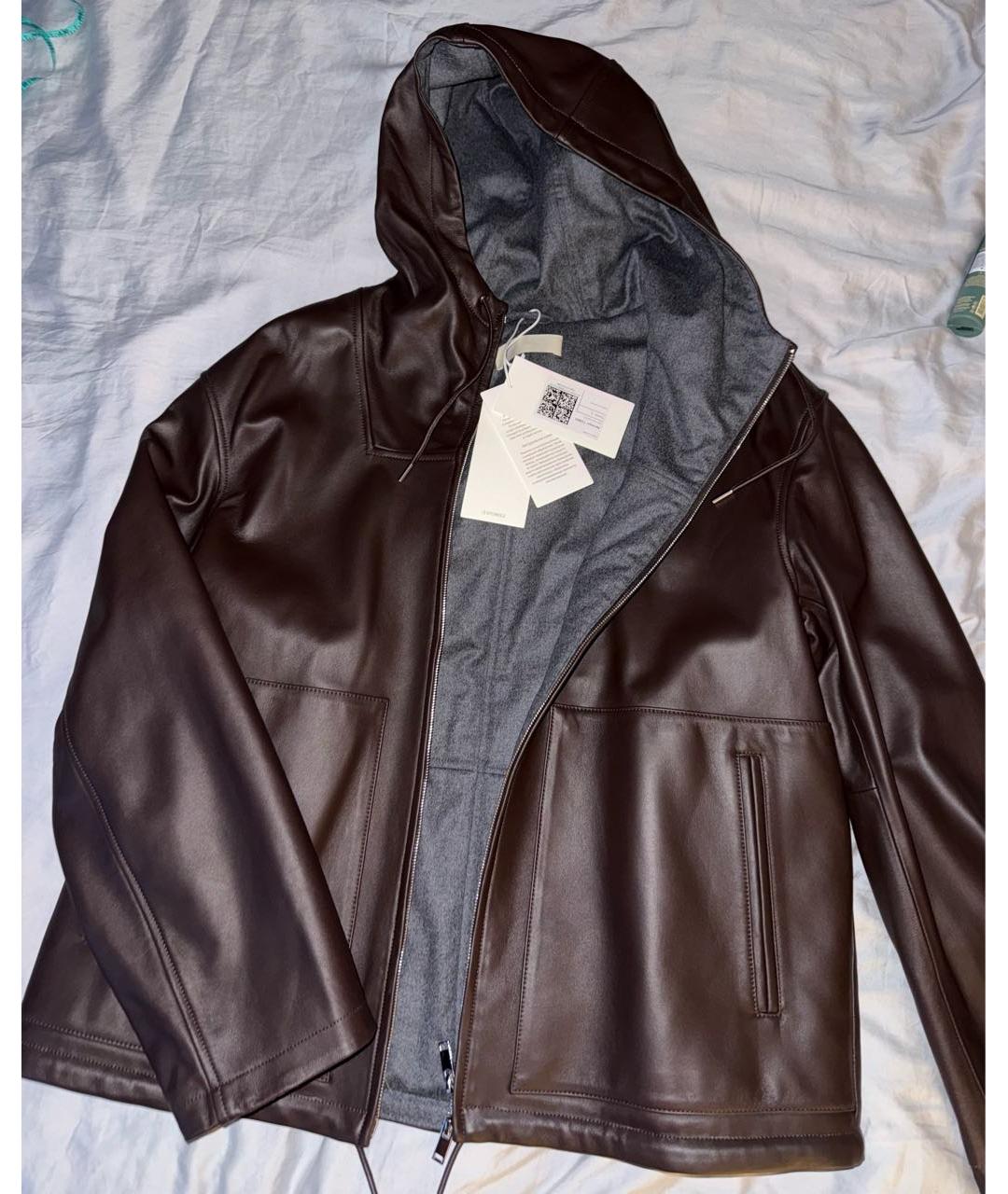 12 STOREEZ Коричневая кожаная куртка, фото 7