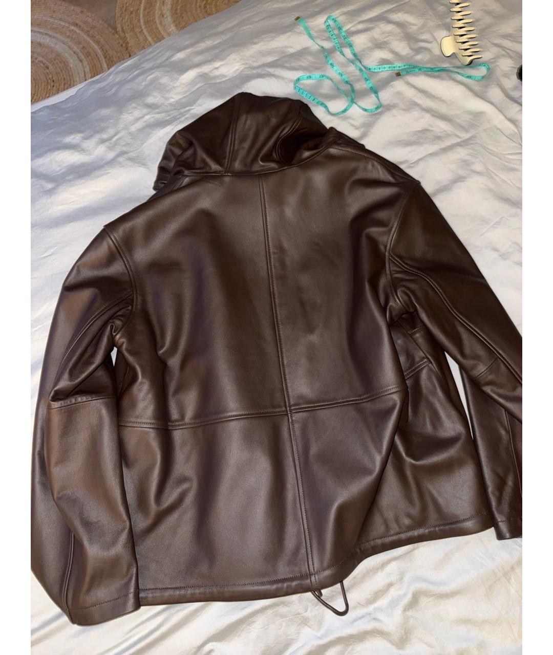 12 STOREEZ Коричневая кожаная куртка, фото 2
