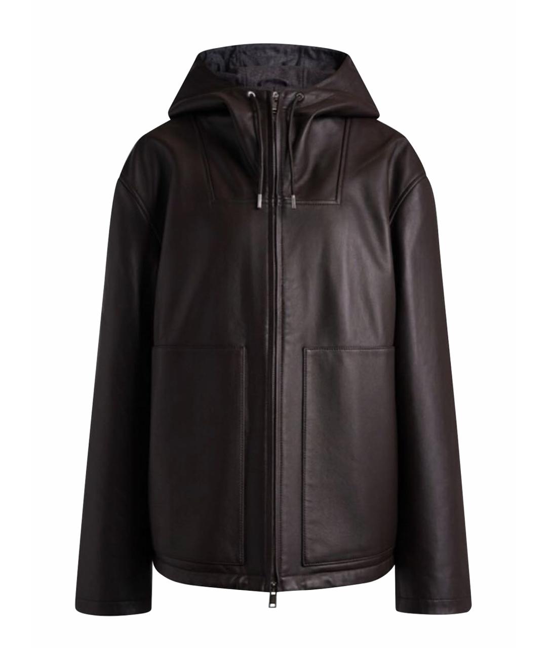 12 STOREEZ Коричневая кожаная куртка, фото 1