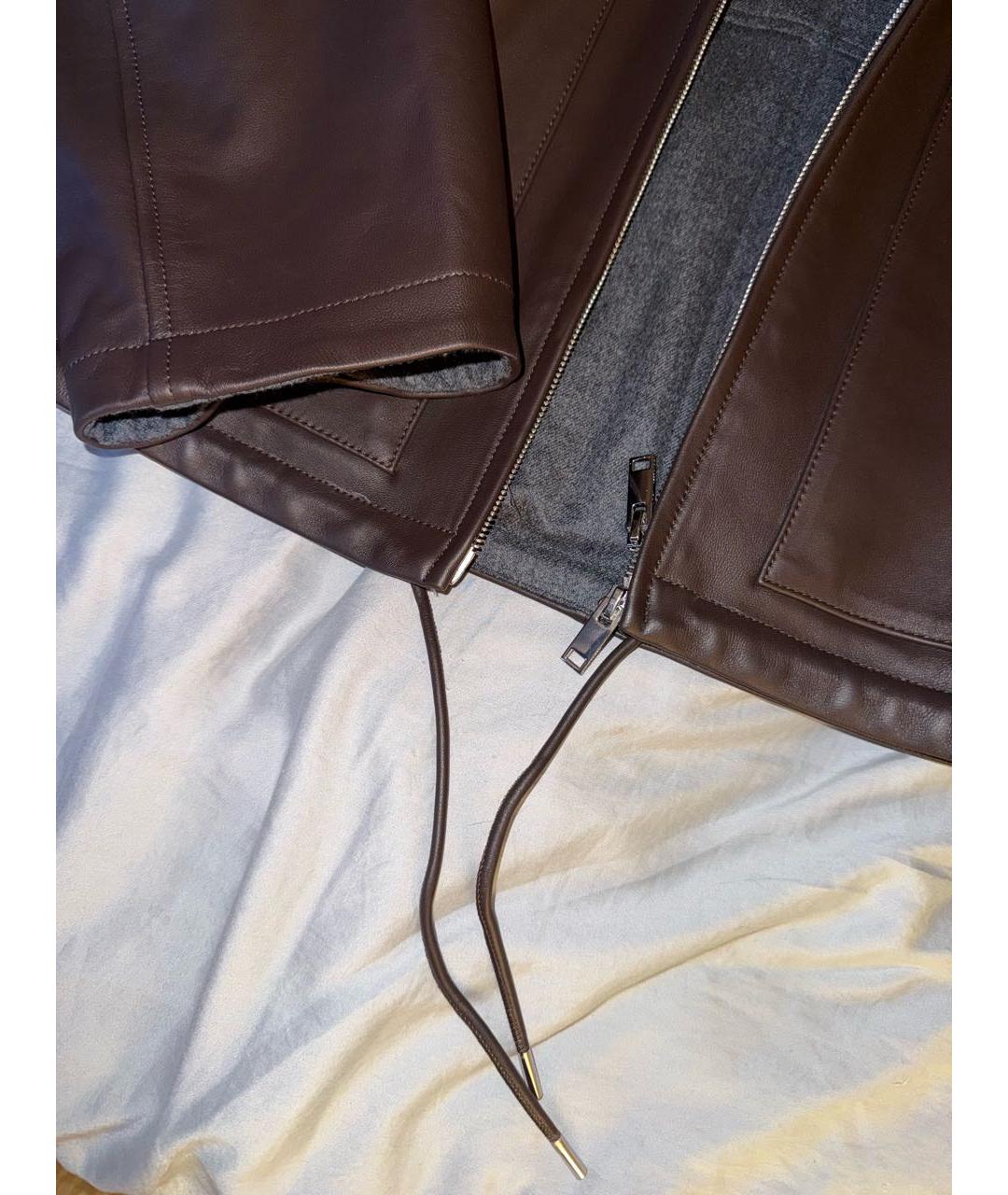 12 STOREEZ Коричневая кожаная куртка, фото 6
