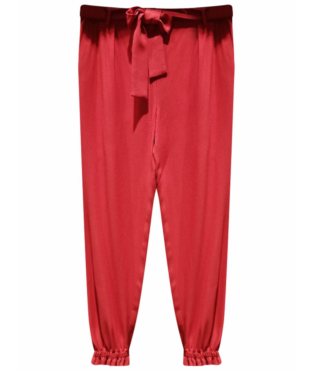 MSGM Красные брюки узкие, фото 1