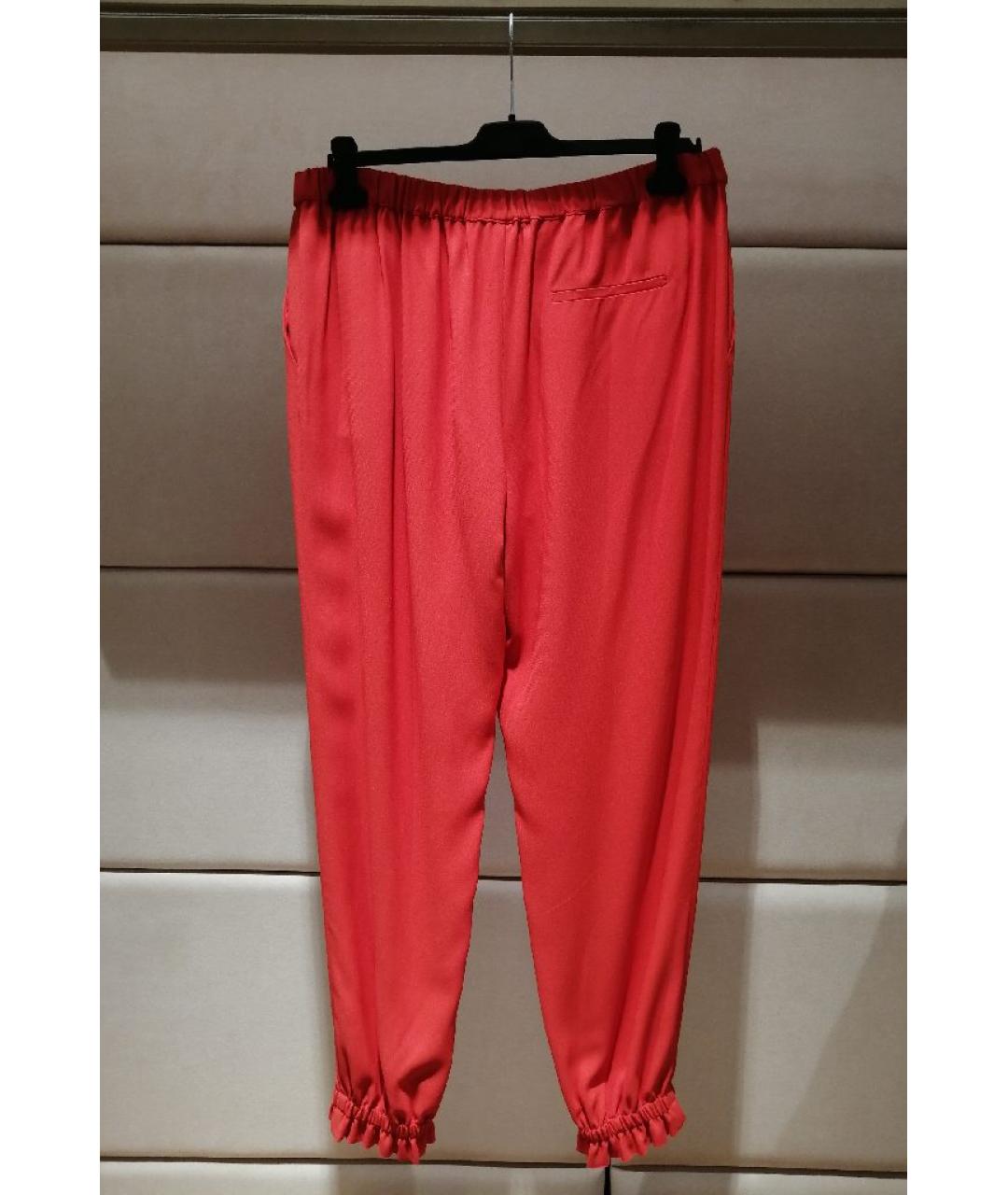 MSGM Красные брюки узкие, фото 2