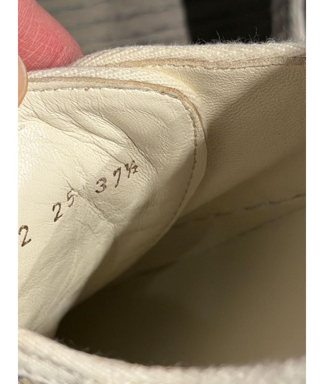 CHRISTIAN DIOR Белые резиновые кеды, фото 6