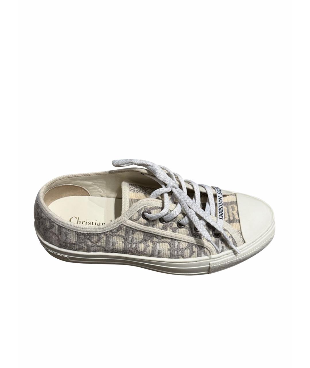 CHRISTIAN DIOR Белые резиновые кеды, фото 1