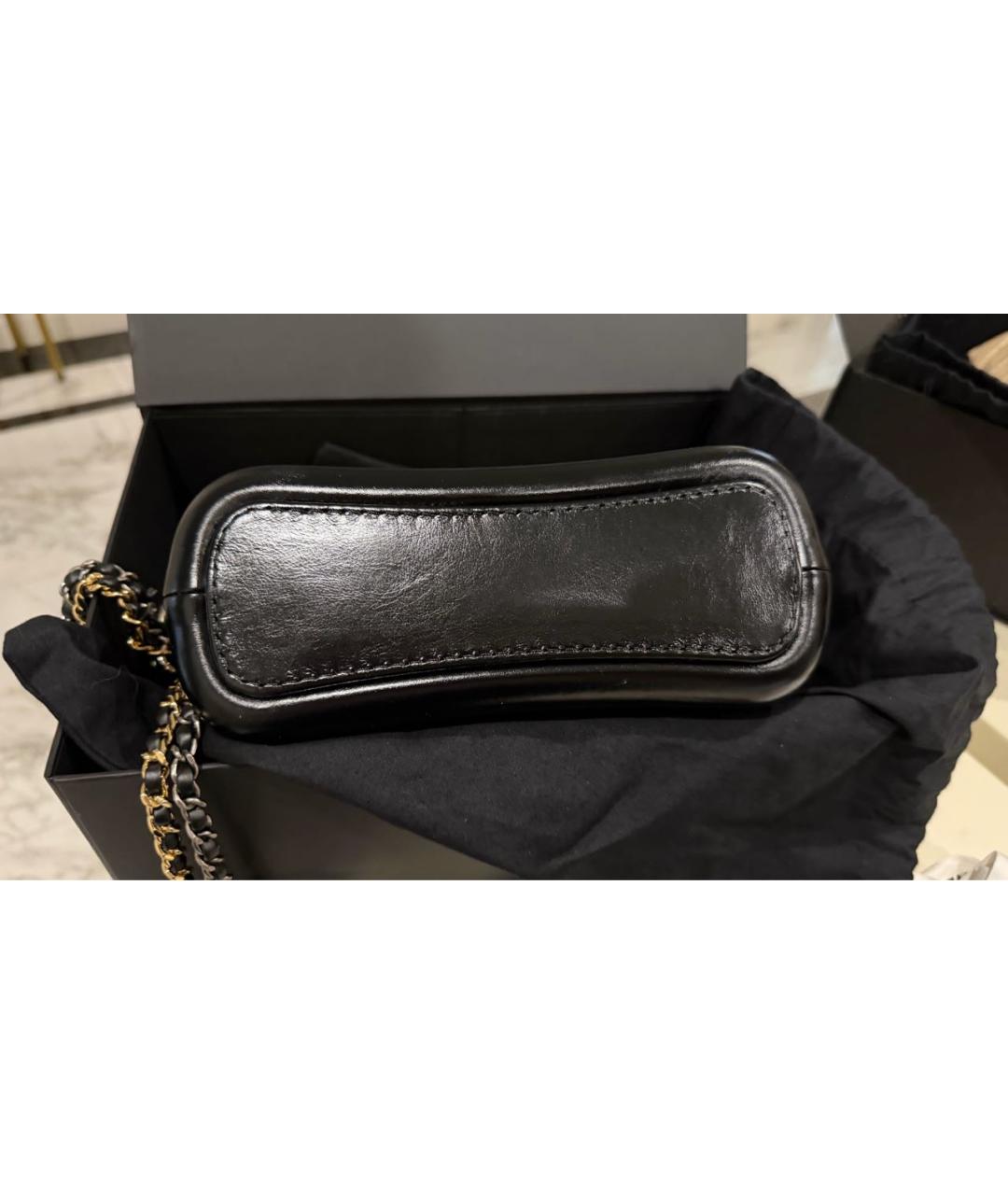 CHANEL Бежевая кожаная сумка через плечо, фото 5