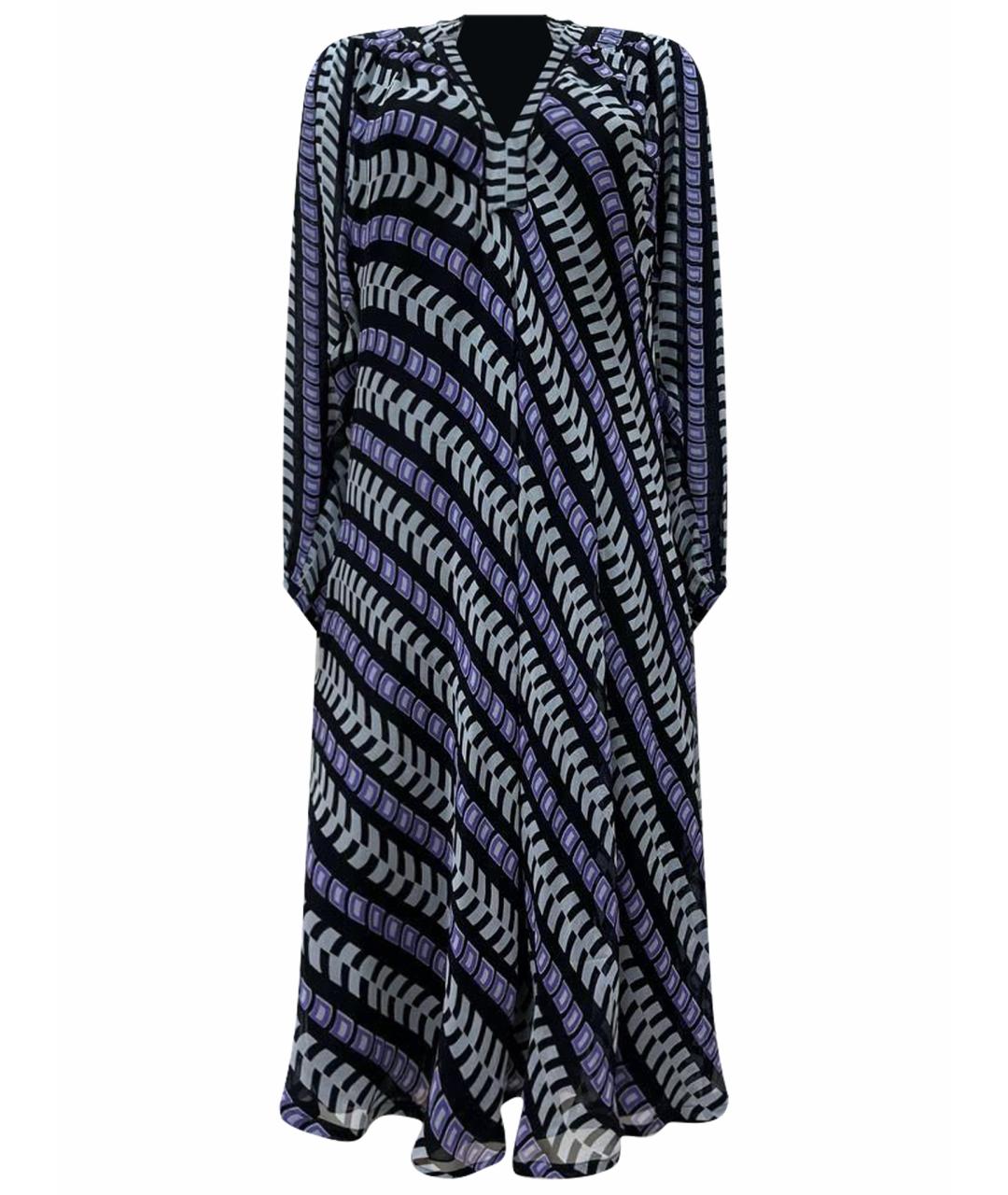 BALENCIAGA Фиолетовое шелковое повседневное платье, фото 1