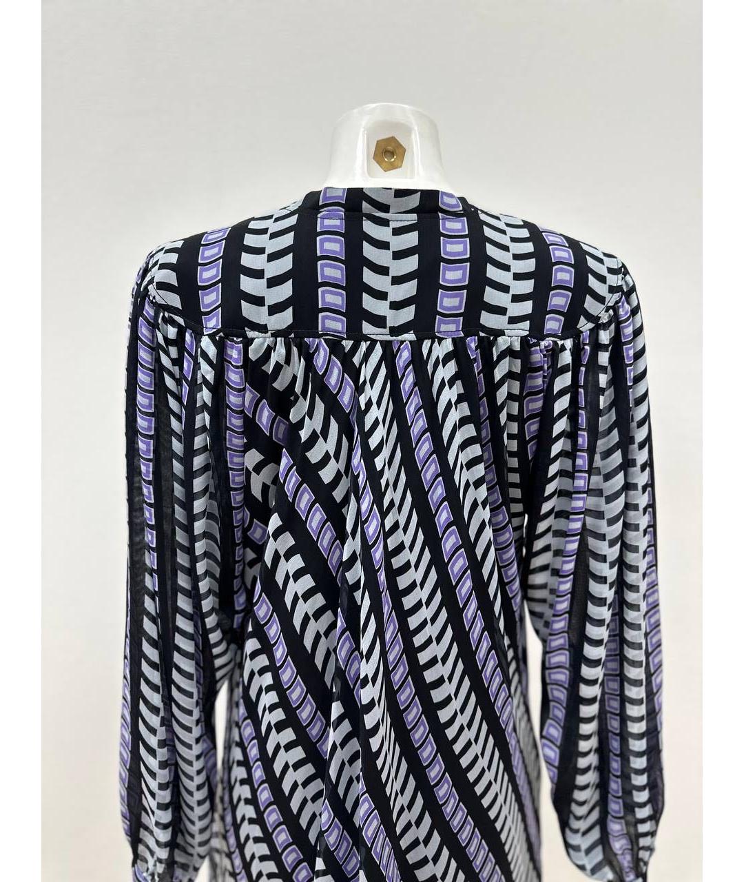 BALENCIAGA Фиолетовое шелковое повседневное платье, фото 5