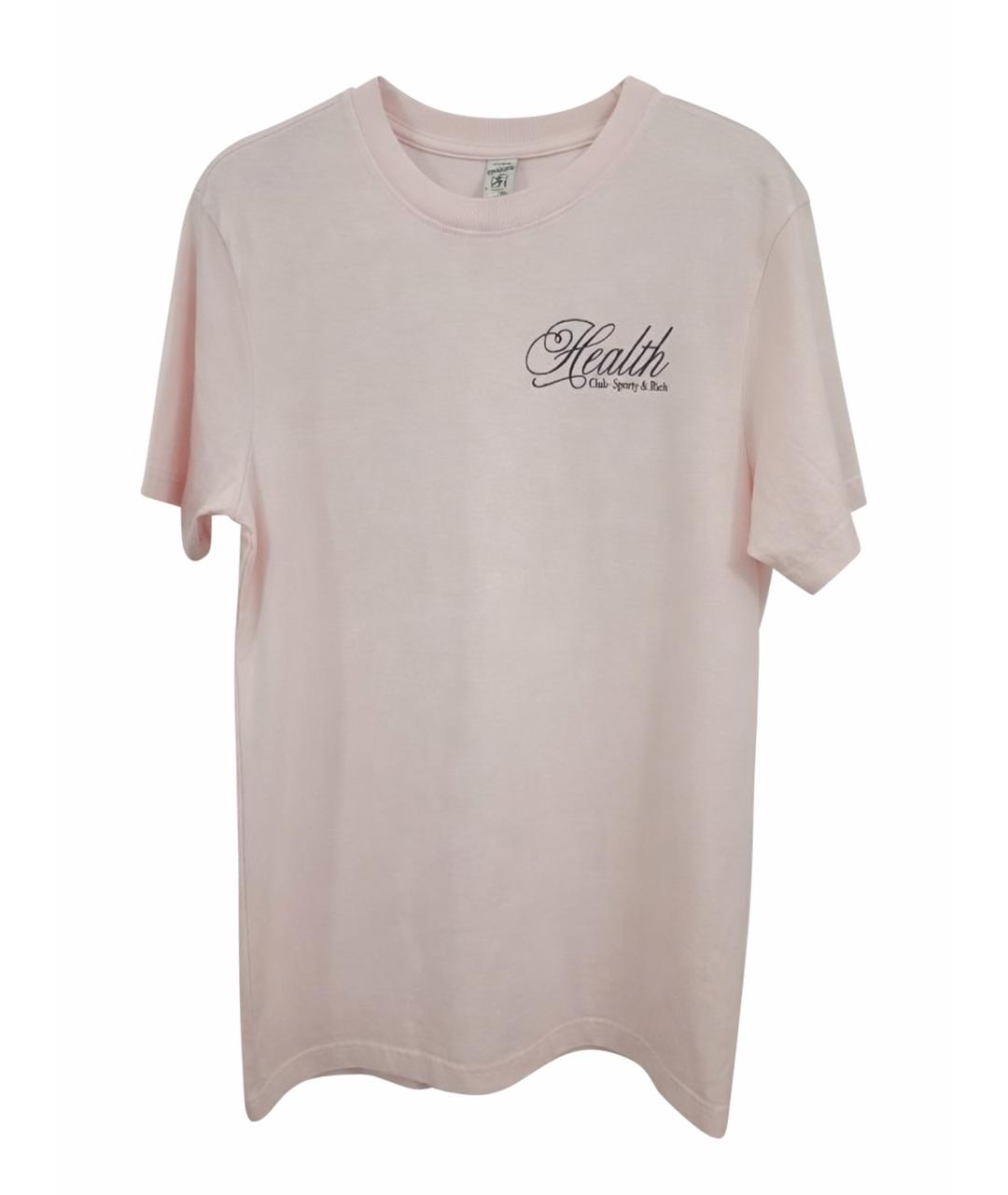 SPORTY AND RICH Розовая хлопковая футболка, фото 1