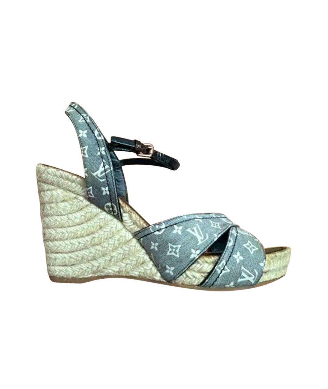 LOUIS VUITTON Мульти текстильные эспадрильи, фото 1