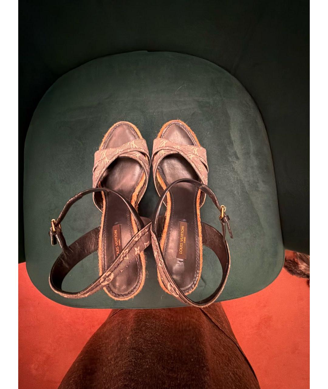 LOUIS VUITTON Мульти текстильные эспадрильи, фото 3