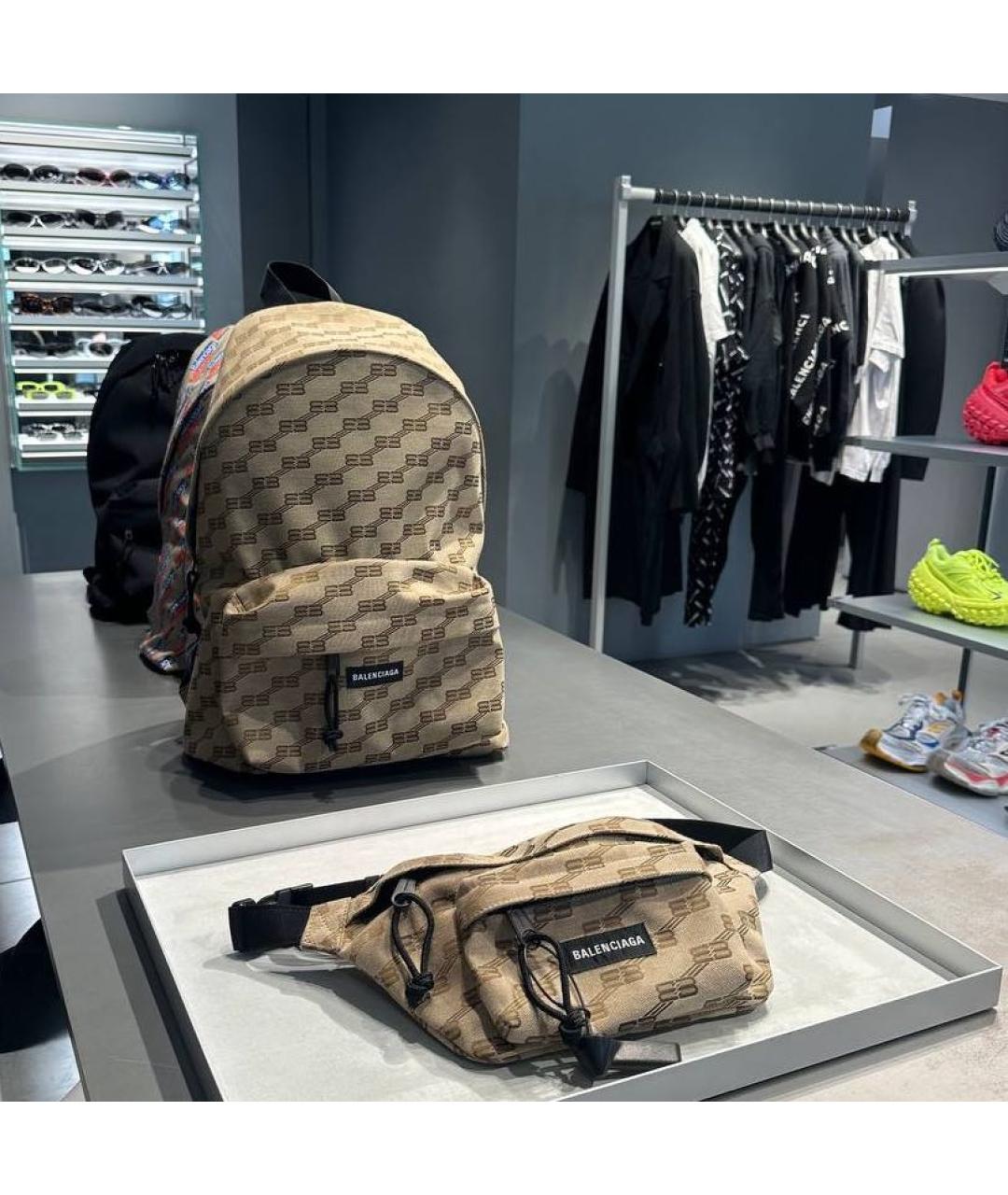 BALENCIAGA Коричневый рюкзак, фото 5