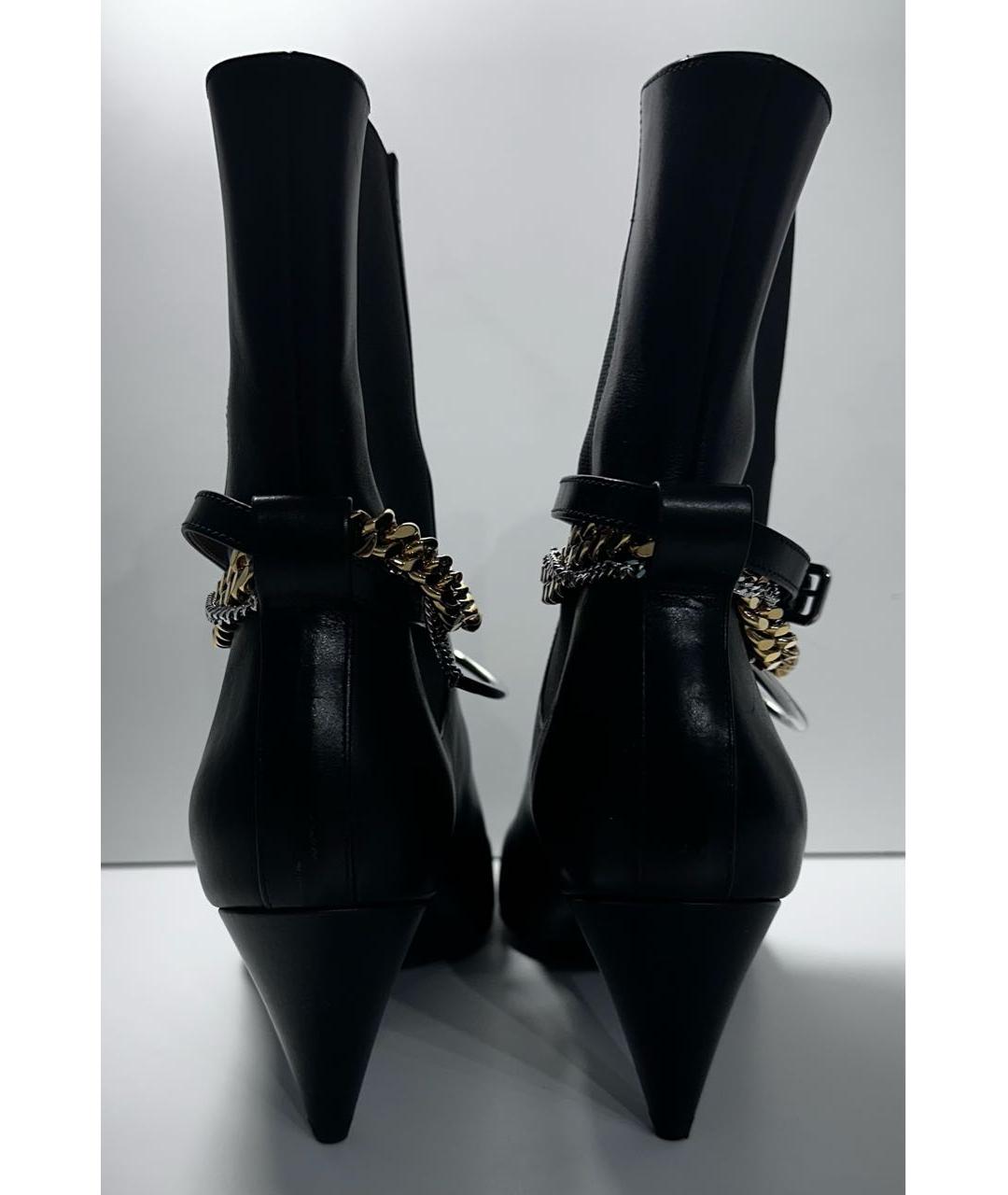 JIL SANDER Черные кожаные полусапоги, фото 4