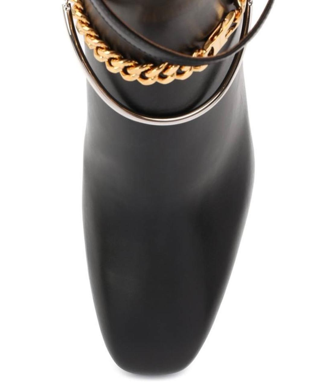 JIL SANDER Черные кожаные полусапоги, фото 3