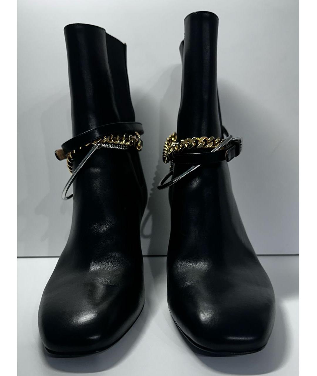 JIL SANDER Черные кожаные полусапоги, фото 2