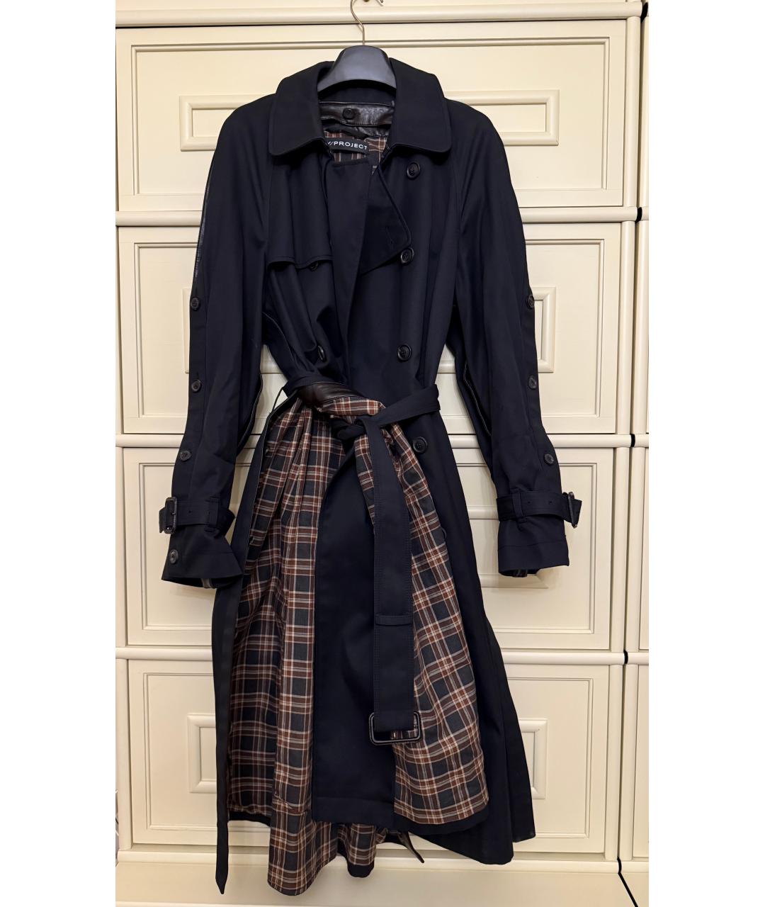 Y/PROJECT Темно-синее хлопковое пальто, фото 5