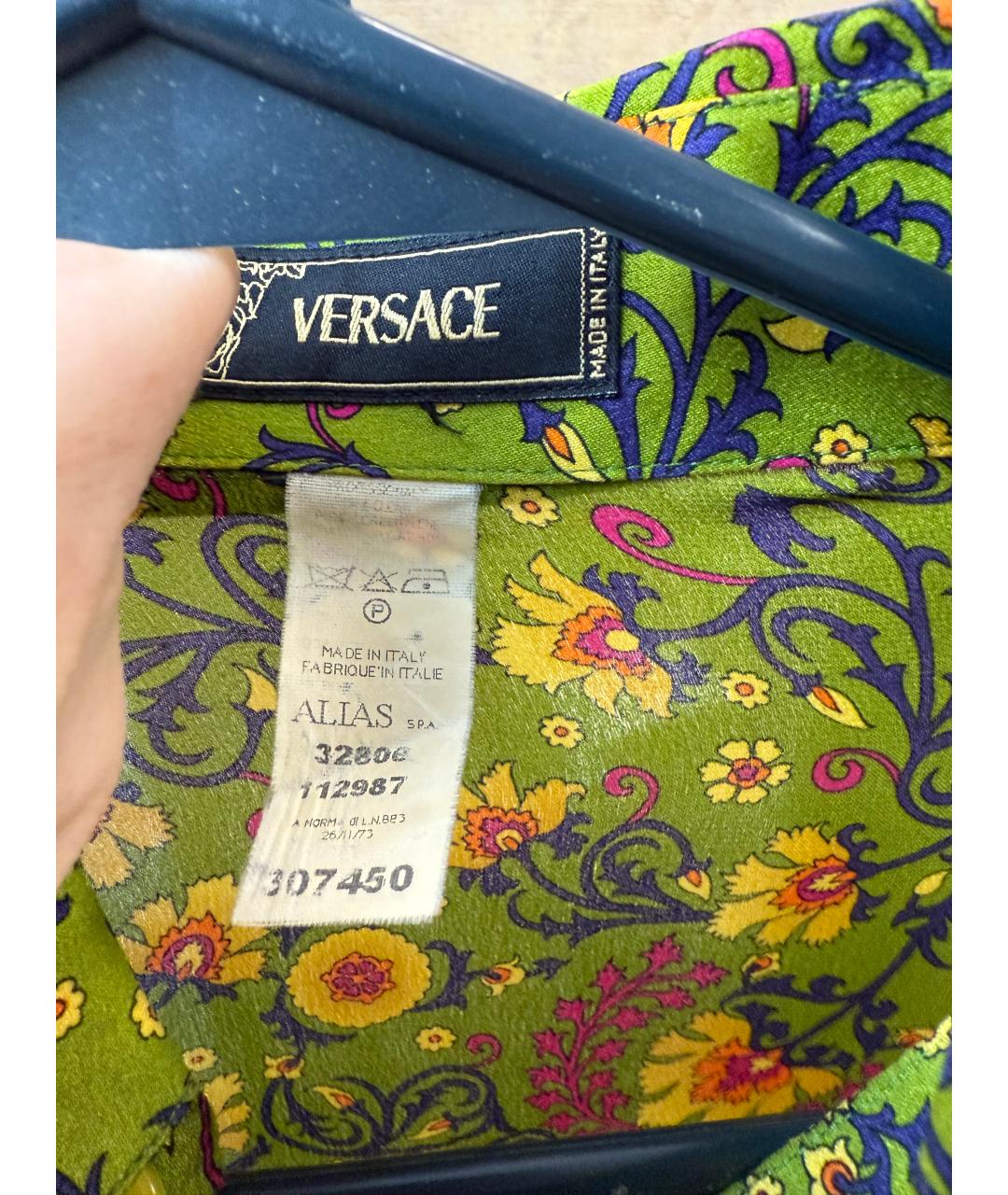 VERSACE Мульти шелковая рубашка, фото 2