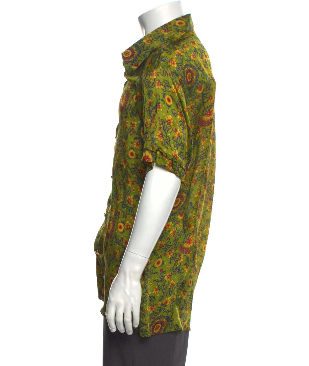 VERSACE Мульти шелковая рубашка, фото 4