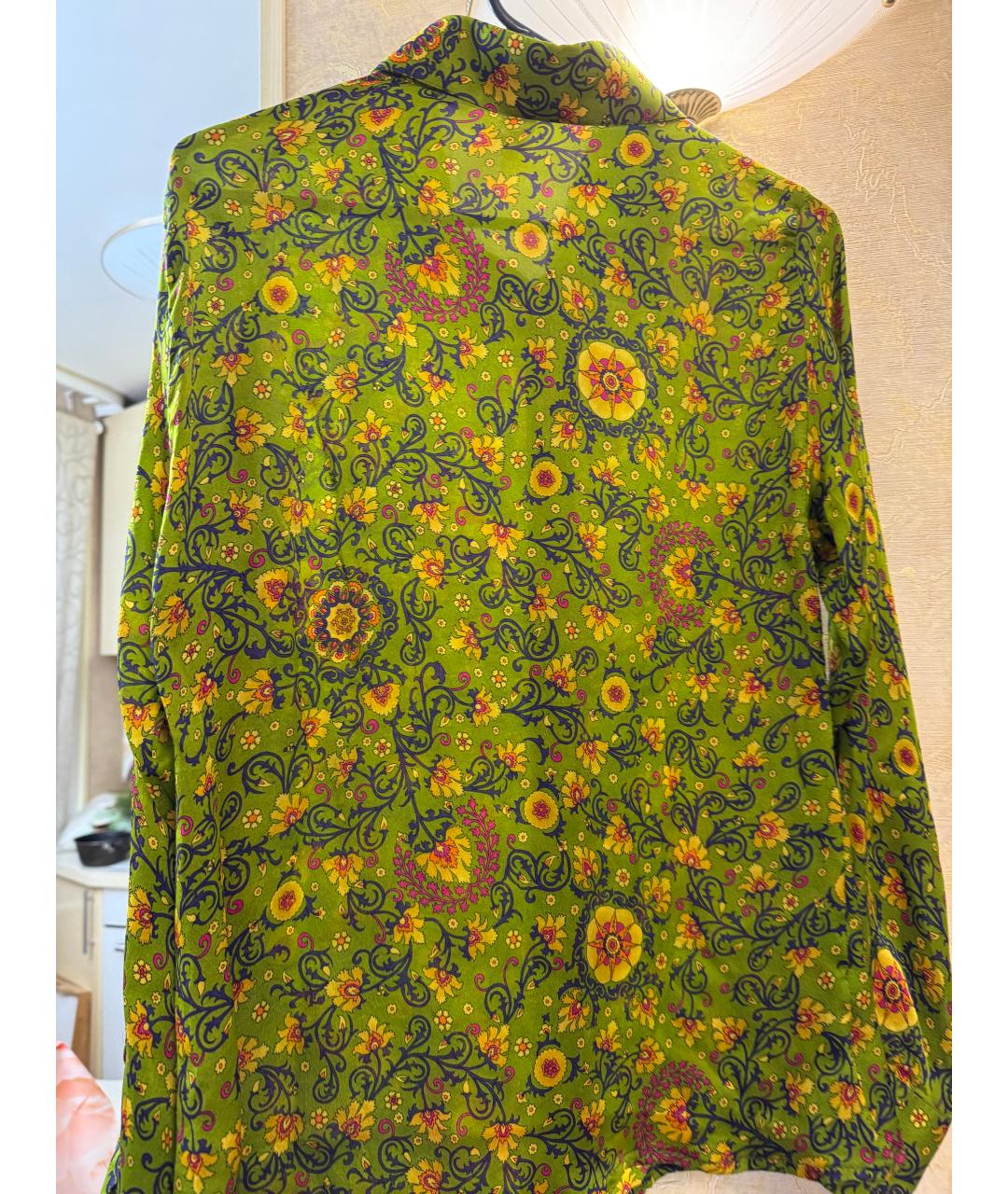 VERSACE Мульти шелковая рубашка, фото 5