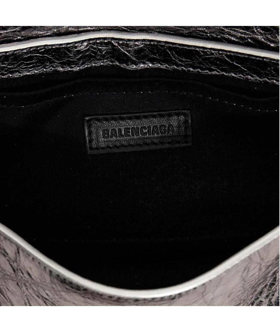 BALENCIAGA Кожаная сумка с короткими ручками, фото 4