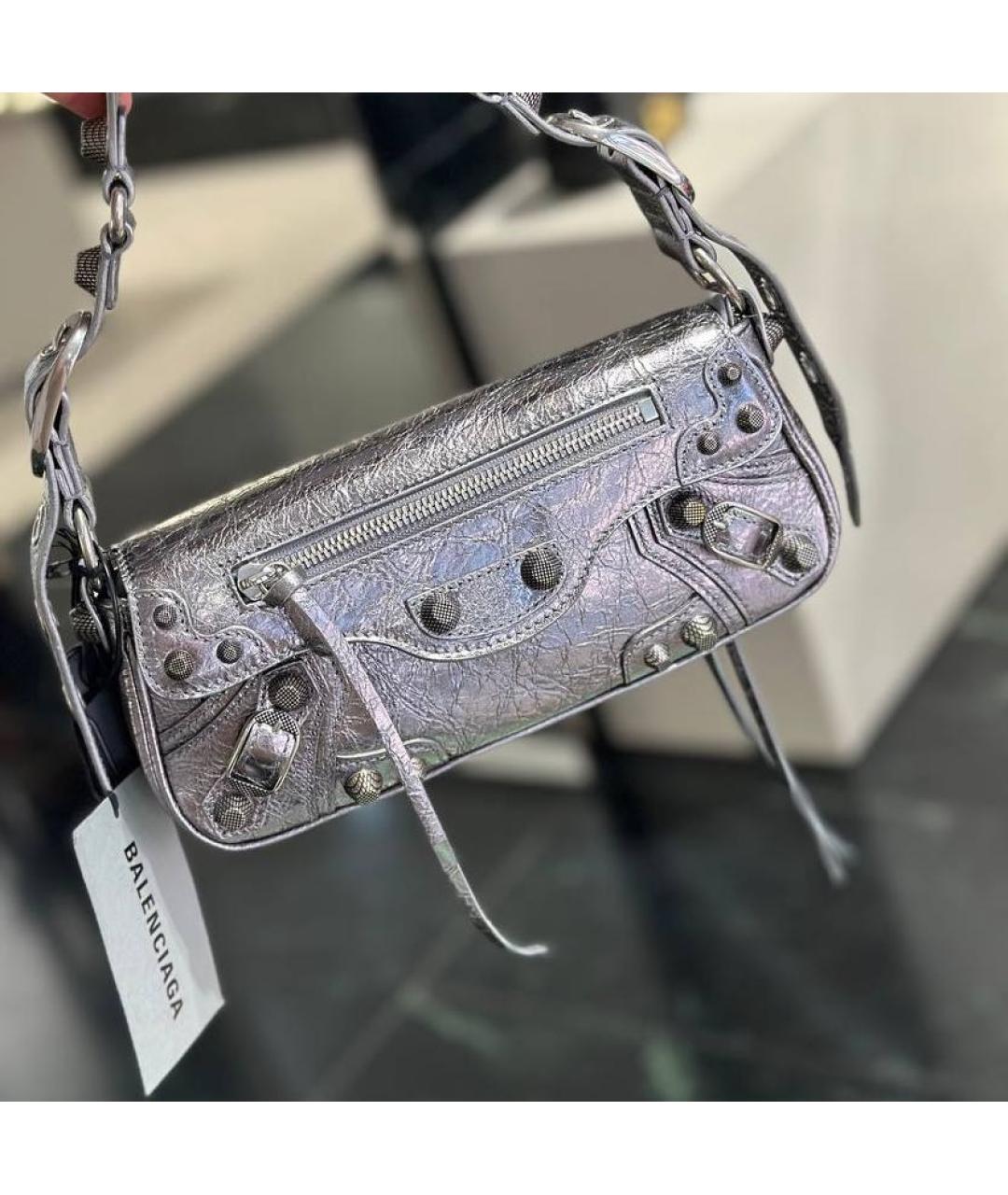 BALENCIAGA Кожаная сумка с короткими ручками, фото 2
