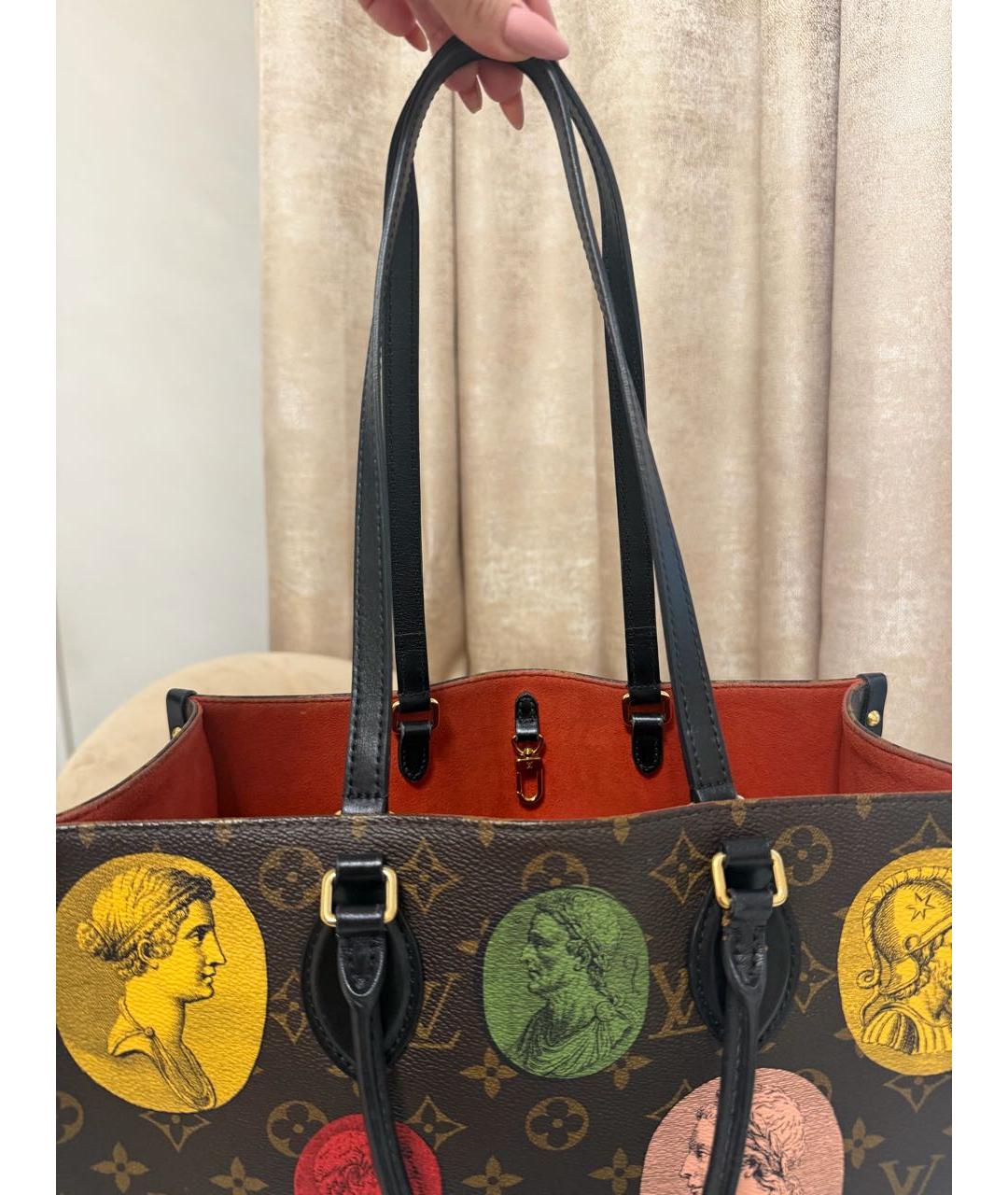 LOUIS VUITTON Коричневая сумка тоут, фото 5