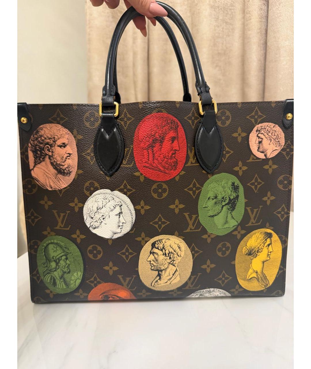 LOUIS VUITTON Коричневая сумка тоут, фото 3