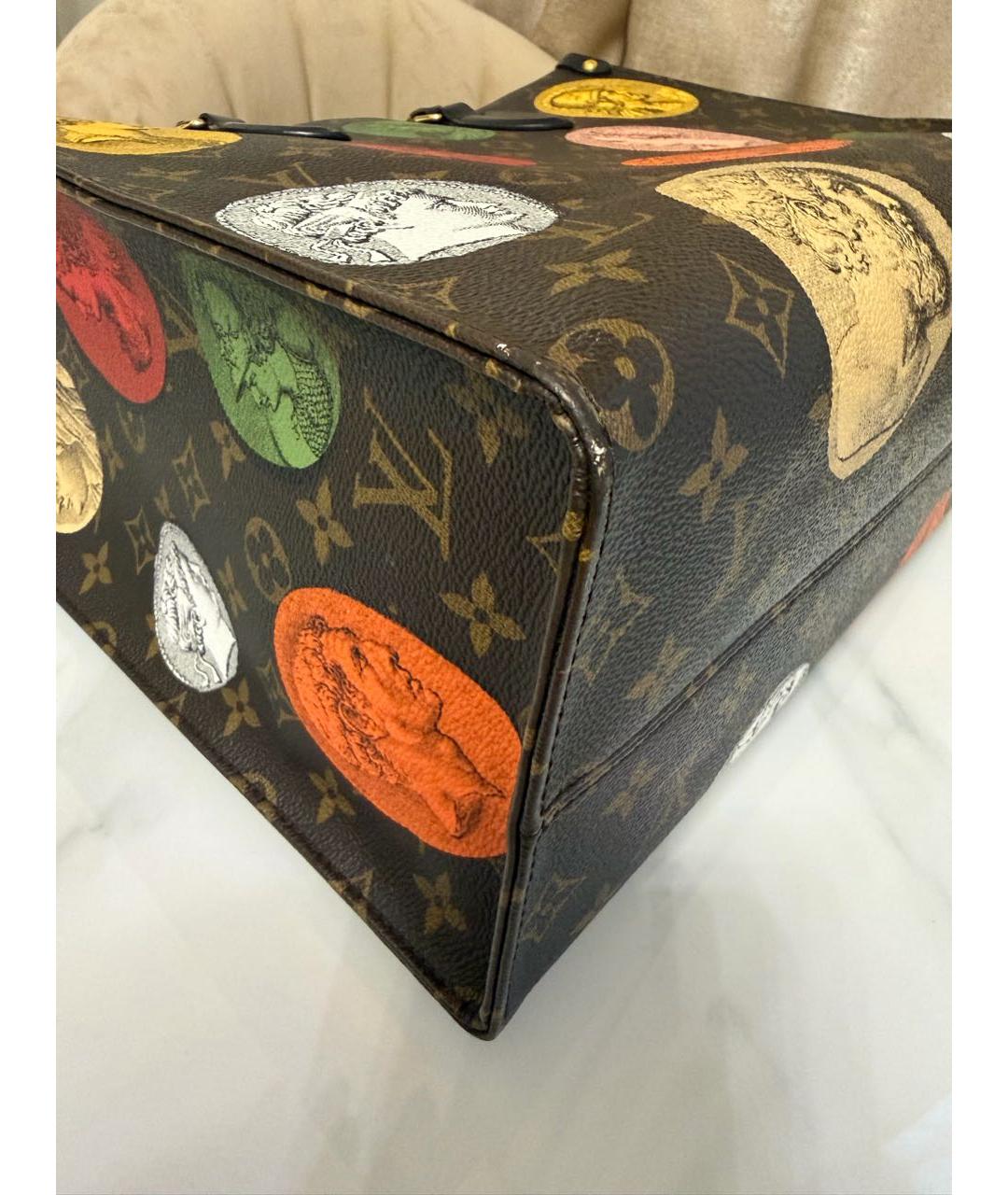 LOUIS VUITTON Коричневая сумка тоут, фото 8