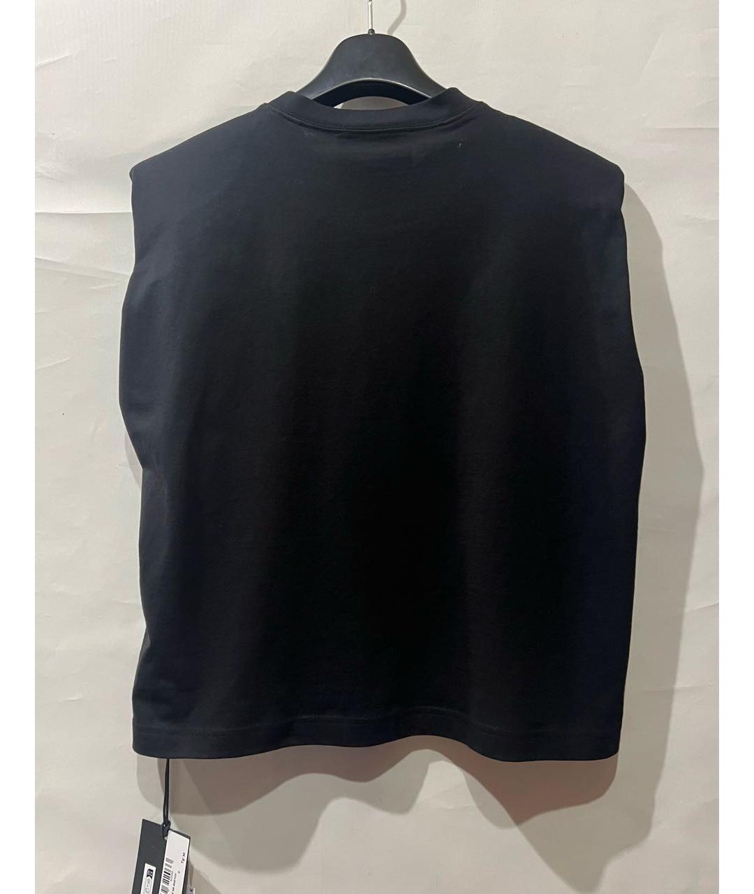 VERSACE Черная хлопковая футболка, фото 3